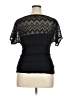 Heart Soul 100% Polyester Black Short Sleeve Top Size XL - photo 2