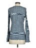 White House Black Market Chevron-herringbone Blue Pullover Sweater Size XS - photo 2