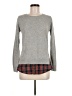 Goodnight Macaroon Plaid Gray Pullover Sweater Size M - photo 1