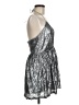 TOBI 100% Polyester Metallic Silver Cocktail Dress Size M - photo 4