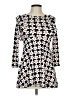 Btween Print Black Casual Dress Size 10 - photo 1