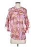 CAbi 100% Polyester Animal Print Pink 3/4 Sleeve Blouse Size S - photo 1