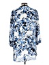 JM Collection 100% Polyester Blue Kimono Size L - photo 2