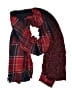Lucky Brand Plaid Paisley Ombre Red Blue Scarf One size - photo 1