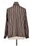 Notations 100% Polyester Stripes Brown Long Sleeve Blouse Size 1X - photo 2