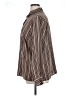 Notations 100% Polyester Stripes Brown Long Sleeve Blouse Size 1X - photo 5