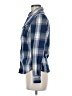 Aeropostale Plaid Blue Long Sleeve Button-Down Shirt Size M - photo 5