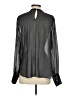 Hale Bob 100% Polyester Black Gray Long Sleeve Blouse Size S - photo 2