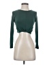 Fashion Nova Green Long Sleeve Top Size S - photo 1