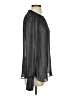 Hale Bob 100% Polyester Black Gray Long Sleeve Blouse Size S - photo 4