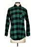 Madewell Plaid Green Long Sleeve Button-Down Shirt Size XXS - photo 1