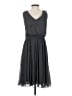 H&M 100% Polyester Solid Gray Cocktail Dress Size 4 - photo 2