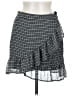Cotton Candy LA 100% Polyester Checkered-gingham Gray Casual Skirt Size M - photo 1