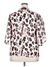 ELOQUII 100% Polyester Animal Print Ivory 3/4 Sleeve Blouse Size 20 - photo 2