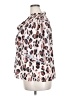 ELOQUII 100% Polyester Animal Print Ivory 3/4 Sleeve Blouse Size 20 - photo 5