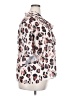 ELOQUII 100% Polyester Animal Print Ivory 3/4 Sleeve Blouse Size 20 - photo 4