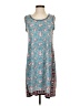 Max Studio Paisley Teal Casual Dress Size XS - photo 1