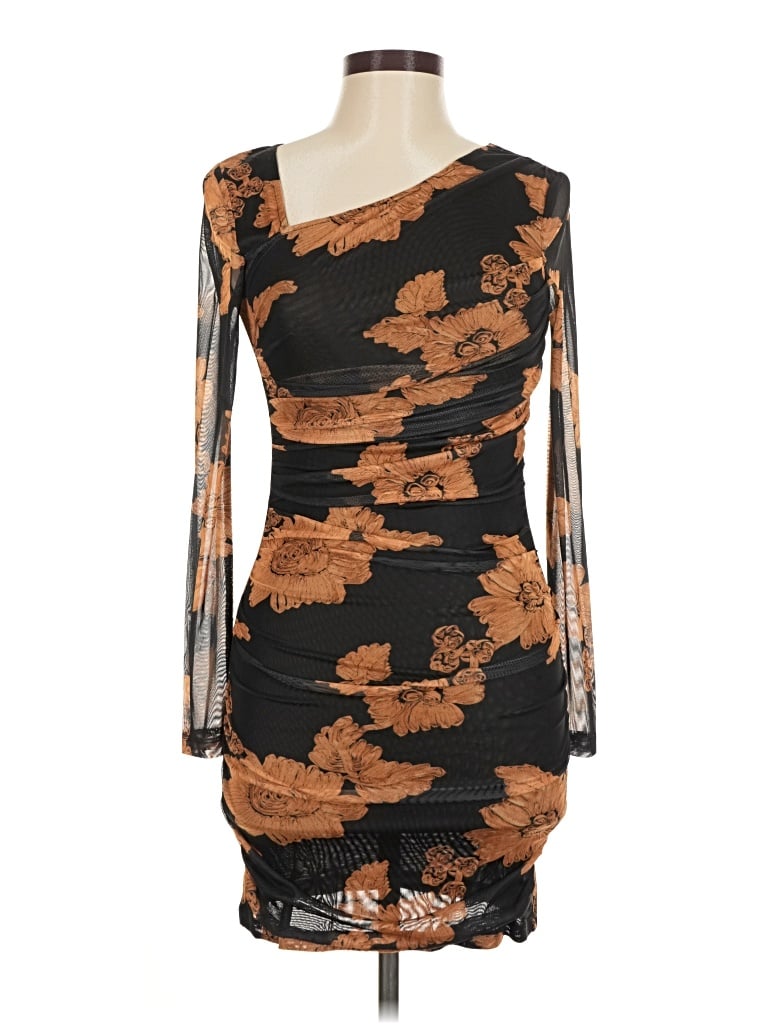 Pre-owned Commense Cocktail Dress In Brown