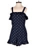 She + Sky 100% Polyester Polka Dots Blue Romper Size S - photo 1