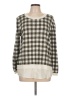 Talbots Outlet Checkered-gingham Ivory Pullover Sweater Size L - photo 1