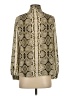 J.Crew Animal Print Gold Long Sleeve Blouse Size 2 - photo 2