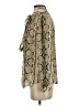 J.Crew Animal Print Gold Long Sleeve Blouse Size 2 - photo 5