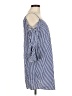 Mango 100% Cotton Stripes Blue Casual Dress Size 6 - photo 4