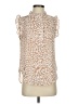 DKNY Animal Print Ivory Sleeveless Blouse Size S - photo 1