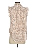 DKNY Animal Print Ivory Sleeveless Blouse Size S - photo 2