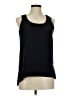 Ecru 100% Silk Black Sleeveless Silk Top Size M - photo 1