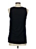 Ecru 100% Silk Black Sleeveless Silk Top Size M - photo 2