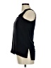 Ecru 100% Silk Black Sleeveless Silk Top Size M - photo 5