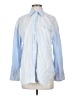 Zara Stripes Blue White Long Sleeve Button-Down Shirt Size XS - photo 1