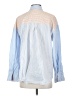 Zara Stripes Blue White Long Sleeve Button-Down Shirt Size XS - photo 2