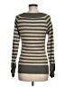 Apostrophe Stripes Tan Pullover Sweater Size M - photo 2