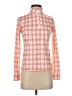Stella Parker Checkered-gingham Orange Long Sleeve Blouse Size XS - photo 1