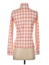 Stella Parker Checkered-gingham Orange Long Sleeve Blouse Size XS - photo 2