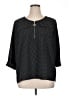 Cathy Polka Dots Black 3/4 Sleeve Blouse Size XL - photo 1