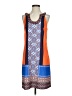 Aryeh Print Orange Casual Dress Size S - photo 1