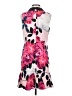 CeCe 100% Polyester Floral Pink Cocktail Dress Size 4 - photo 2