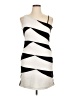 Dots Stripes Ivory Black Cocktail Dress Size 15 - photo 1