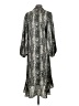 Topshop 100% Polyester Paisley Silver Cocktail Dress Size 2 - photo 2