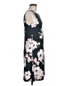 Perceptions Floral Gray Casual Dress Size 6 - photo 4