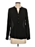Bellatrix 100% Polyester Black Long Sleeve Blouse Size S - photo 1