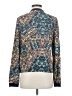 Hinge 100% Polyester Print Blue Blazer Size S - photo 2
