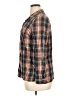 Primark 100% Cotton Plaid Brown Long Sleeve Button-Down Shirt Size 14 - photo 5