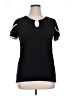J.M. Fleurette Black Short Sleeve Top Size XL - photo 1