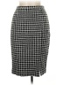 Bianca Nygard Houndstooth Black Wool Skirt Size 6 - photo 1