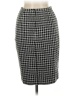 Bianca Nygard Houndstooth Black Wool Skirt Size 6 - photo 2