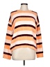 Volcom 100% Polyester Stripes Orange Pullover Sweater Size 12 - photo 1